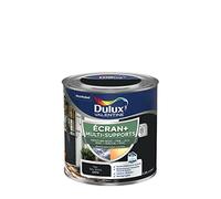 Dulux Valentine ECRAN+ MULTI-SUPPORTS EXTERIEURE - Peinture en Phase Aqueuse pour l'Éxtérieur et l 'Intérieur - Satin Noir 0,25 L