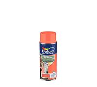 Dulux Valentine ECRAN+ MULTI-SUPPORTS EXTERIEURE - Peinture en Phase Aqueuse pour l'Éxtérieur et l 'Intérieur - Satin Agrume aérosol 400 ml