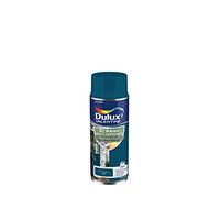 Dulux Valentine ECRAN+ MULTI-SUPPORTS EXTERIEURE - Peinture en Phase Aqueuse pour l'Éxtérieur et l 'Intérieur - Satin Bleu Amazone aérosol 400 ml