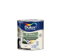 Dulux Valentine ECRAN+ MULTI-SUPPORTS EXTERIEURE - Peinture en Phase Aqueuse pour l'Éxtérieur et l 'Intérieur - Satin Blanc Cassé 0,5 L