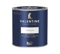 Dulux Valentine - La VALENTINE - Peinture intérieure en phase aqueuse de haute qualité - Couleur intense & pouvoir couvrant élevé - Mat Velouté Vent Blanc 0,5 L