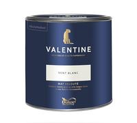 Dulux Valentine - La VALENTINE - Peinture intérieure en phase aqueuse de haute qualité - Couleur intense & pouvoir couvrant élevé - Mat Velouté Vent Blanc 2 L