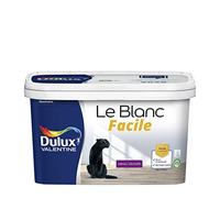 Dulux Valentine Le Blanc Facile - Peinture Intérieure Murs, Plafonds, Boiseries - Facile à appliquer - Velours Blanc 2,5 L