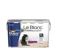 Dulux Valentine Le Blanc Finition Parfaite - Peinture Intérieure Murs, Plafonds et Boiseries - 98% d'opacité - Velours Blanc 2,5 L