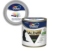 Dulux Valentine Ma Couleur Sur-mesure Peinture Laque Glycéro - Grande résistance pour boiseries et ferronneries - Satin Noir 0,5 L