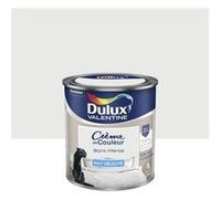 DULUX VALENTINE Peinture blanc intense mur, boiserie Creme de couleur DULUX VALENTINE mat 0.5 l Blanc G