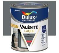 Dulux Valentine Peinture Laque Valénite Intérieur et Extérieur Multi-supports - Finition parfaite et lisse, Formule Haute Résistance - Brillant Gris Anthracite 2 L
