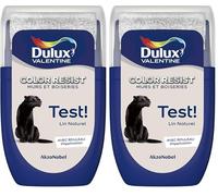 Dulux Valentine Peinture Color Resist - Murs et Boiseries - Mat - Testeur Couleur Lin Naturel 30 ml (Lot de 2)