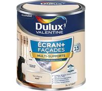 Dulux Valentine - Peinture Ecran+ Multi-supports Façade - Protection 15 Ans Sur 15 Matériaux - Mat Ton Pierre 1 L
