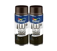 Dulux Valentine Peinture Intérieure et Extérieure Aérosol Color Touch - Effet Pailleté Or 400 ml - Lot de 2