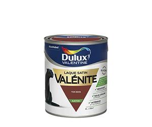 Dulux Valentine Peinture Laque Valénite Glycéro Multisupport Intérieur-Extérieur - Grande Résistance pour Boiseries et Ferronneries - Aspect Satin Ton Bois 2L