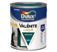 Dulux Valentine Peinture Laque Valénite Intérieur et Extérieur Multi-supports - Finition parfaite et lisse, Formule Haute Résistance - Mat Emeraude 2 L