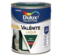 Dulux Valentine Peinture Laque Valénite Intérieur et Extérieur Multi-supports - Finition parfaite et lisse, Formule Haute Résistance - Brillant Vert Basque 2 L