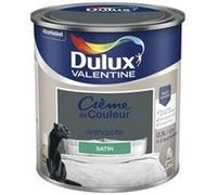 DULUX VALENTINE Peinture mur, boiserie crème de couleur DULUX VALENTINE anthracite satiné 0.5L G