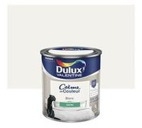 Dulux Valentine Peinture Crème de Couleur Satiné Acrylique Blanc 0,5 L