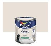 Dulux Valentine Peinture Crème de Couleur Satiné Monocouche Lin Brut 0,5 L