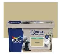 DULUX VALENTINE Peinture mur boiserie satiné, DULUX VALENTINE Crème de couleur, bambou, 2.5 litres G