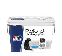 Dulux Valentine Peinture Plafond Finition Parfaite - Masque les Imperfections - Mat Blanc 5 L