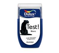 Peinture - DULUX VALENTINE - Testeur blanc satin - Intérieur - Multi-couches - 30 ml
