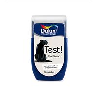 Dulux Valentine Peinture Testeur Crème de Couleur - Murs et Boiseries - Mat - Couleur Lin Blanc 30 ml