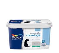 Dulux Valentine Simple & Déco Peinture intérieure de Rénovation - Pour vos carrelages en faïence, verre et porcelaine - Couleur : Béton Gris Satin - 2L - 5329866