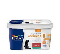 Dulux Valentine Simple & Déco Peinture intérieure de Rénovation - Pour vos meubles en bois, mélaminé, PVC, métal peint - Couleur : Rouge Vif Satin - 2L - 5330470
