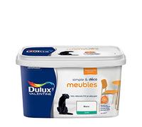 Dulux Valentine Simple & Déco Peinture intérieure de Rénovation - Pour vos meubles en bois, mélaminé, PVC, métal peint - Couleur : Blanc Satin - 2L - 5330464