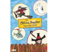 Dumont Calendrier mural 2025 Otfried-Preußler 29,7 x 42 cm pour enfants avec hotzenplotz, petite sorcière et autres les plus belles scènes des classiques du livre