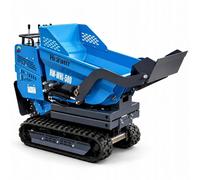 Dumper sur chenilles - HEXWELT - 500 kg, 200 l, 6,5 HP, benne hydraulique avec godet - HW-WHL-500