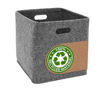 DuneDesign 100% Feutre Recy ube de Rangement 33x33x33 - Compatible avec Ikea Kallax - Storage Cubes Étagère - Boîte de Rangement pour Bureau - Casier de Rangement pour Jouets