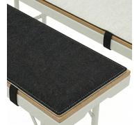 DuneDesign Lot de 2 Coussins Banc Brasserie en Feutre 180x28cm - Réversible Bicolore - Assise Pliable 8mm Épaisseur - Housse Siège Extérieur Jardin Pub Fête Oktoberfest Confort Terrasse Jardin Salon