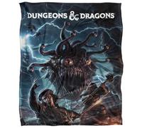 Dungeons & Dragons Monster Manual Art Plaid Ultra Doux au Toucher Soyeux - 91 x 147 cm