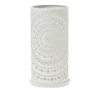 Duni Billy Lot de 4 bougeoirs en métal Blanc 14 x 6,5 cm