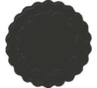 Duni Dessous de Verre 8lagig Uni Romance Noir, Ø 9 cm, 250 pièce