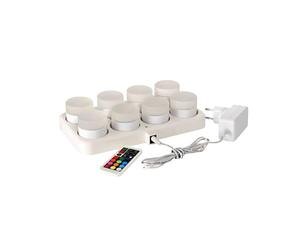 Duni Ensemble de bougies LED Mini avec charge 8pc euroshoppingonline