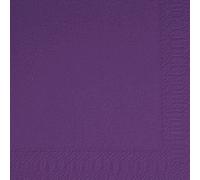 Duni Lot de 250 serviettes en cellulose, pliables en 4, 33 x 33 cm, prune