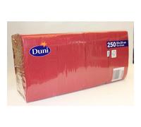 Duni Serviettes En Papier Bordeaux 3-Couches 33x33cm 51265 Lot De 250