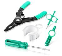 Dunkive Lot de 5 têtes d'arrosage compatibles avec RainBird Hunter, outil de réglage du rotor, collier d'insertion de buse, tête de pulvérisation pour réparation de système d'arrosage de pelouse