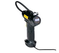 Dunlop Compresseur d'Air Numérique 12V - Pompe à vélo électrique avec prise allume-cigare - Compresseur pour pneus de voiture et de vélo - Pompe à pneu avec écran LCD, 3 accessoires et éclairage LED -