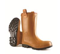 DUNLOP Protective Footwear Purofort Rig-Air Full Safety FL, Bottes de sécurité Mixte adulte, Marron (Brown), 39 EU