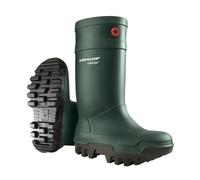 DUNLOP Purofort Thermo+ Bottes de sécurité hiver hommes et femmes - Embout en acier - Imperméable - Isolé - Résistant aux produits chimiques - Orange/Bleu - Pointures 37/38