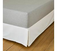 Dunlopillo - Drap-Housse & Protège-Matelas Imperméable 2 en 1 Gris Clair 140x190 cm - Jersey Tencel & Enduction Polyuréthane 180 g/m²- Bonnet Extensible - Lavable 60°C