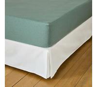 Dunlopillo - Drap-Housse & Protège-Matelas Imperméable 2 en 1 Vert Clair 160x200 cm - Jersey Tencel & Enduction Polyuréthane 180 g/m²- Bonnet Extensible - Lavable 60°C