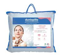 DUNLOPILLO - Lot de 2 oreillers Plumes Fermes - 100% plumettes - 60 x 60 cm