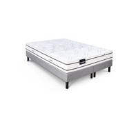 DUNLOPILLO ROMARIN ENSEMBLE 180 X 200 - MATELAS + SOMMIER DUO CLAIR - EP 20 CM - RESSORTS - LATTES PASSIVES - FABRIQUÉ EN FRANC