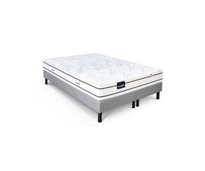 DUNLOPILLO ROMARIN ENSEMBLE 180 X 200 - MATELAS + SOMMIER DUO CLAIR - EP 20 CM - RESSORTS - LATTES PASSIVES - FABRIQUÉ EN FRANC