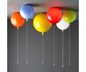 DUNMW Plafonnier Ballon Créatif Plafonnier Ballon Coloré Lustre Chambre d'Enfant Décoration Plafonnier pour Chambre à Coucher, Allée de la Maternelle, Interrupteur à Corde