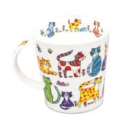 Dunoon Caingorm Fine Bone China Colorful Crew Cats or Dogs (0.48L, Chiens)