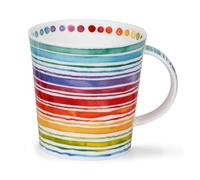 Dunoon Caingorm Mug en porcelaine anglaise Motif rayures coucher de soleil