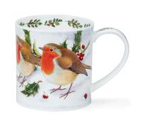 Dunoon Festive Birds Orcades Mug Oies ou rouges-gorges 0,35 l